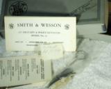 “P&R” Smith & Wesson Model 13-1, Nickel-plated, Mint, in Original Box with Paperwork and Unopened Accessories - 2 of 14