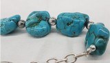 BEAUTIFUL TURQUOISE LARGE NUGGET NECKLACE - 3 of 5