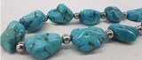 BEAUTIFUL TURQUOISE LARGE NUGGET NECKLACE - 4 of 5