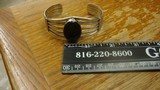 .925 STERLING BRACLET WITH BLACK ONYX CENTER STONE - 2 of 7