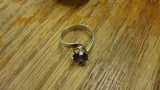AMETHYST .925 STERLING RINGSIZE 7 1/8 - 3 of 6