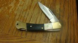 WINCHESTER BRASS AND BONE HANDLE POCKET KNIFE - 1 of 7