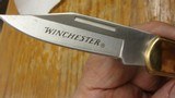WINCHESTER BRASS AND BONE HANDLE POCKET KNIFE - 5 of 7