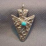 turquoise and sterling arrowhead - 3 of 5