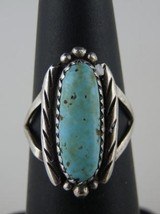 STERLING SILVER TURQUOISE MARKED STERLING AND MAKERS LOGO SIZE 5 - 1 of 7
