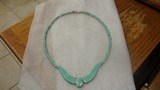 .925 STERLING SILVER AND TURQUOISE BEAUTIFUL LADIES NECKLACE - 5 of 9