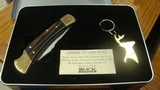 BUCK 110 COMMEMORATIVE KNIFE IN BUCK METAL TIN WITH BUCK KEY CHAIN - 4 of 5