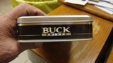 BUCK 110 COMMEMORATIVE KNIFE IN BUCK METAL TIN WITH BUCK KEY CHAIN - 3 of 5