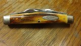 VINTAGE CASE XXUSA 1960 s 4 BLADE CONGRESS REAL STAG HANDLES MINT NEW - 2 of 10
