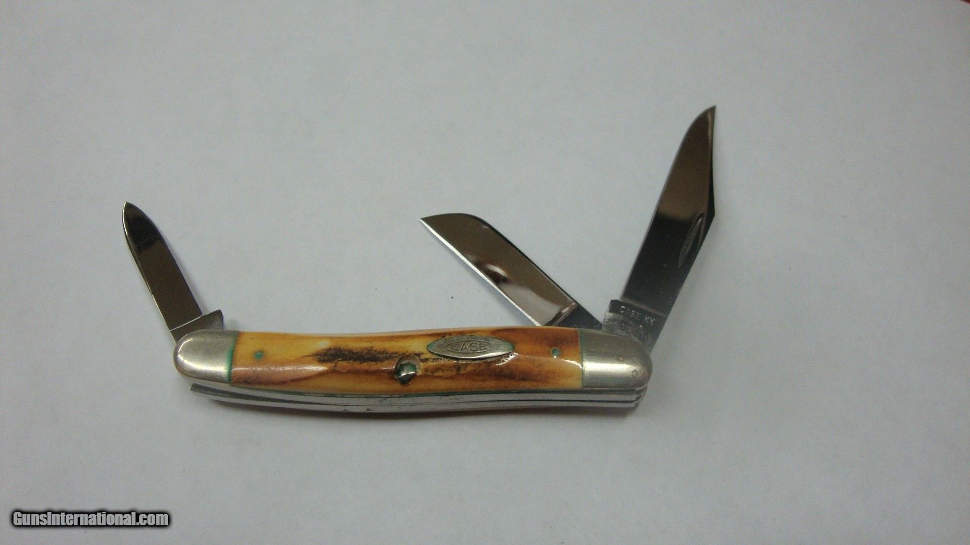 10 DOT CASE 3 BLADE GENUINE STAG HANDLES WHITTLER