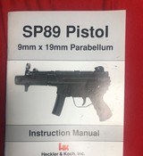 ORIGINAL OWNER NEVER FIRED H&K SP-89 MANUAL SORRY NO BOX - 14 of 16