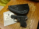 SUPER CLEAN BELGIUM BROWNING 25 AUTO WITH ORIGINAL LEATHER POUCH AND CORRECT PAPER WORK MANUAL 1967 - 18 of 20