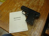 SUPER CLEAN BELGIUM BROWNING 25 AUTO WITH ORIGINAL LEATHER POUCH AND CORRECT PAPER WORK MANUAL 1967 - 14 of 20