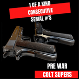 COLT SUPERS PRE WAR CONSECUTIVE SET RAREST OF THE RARE SET EVER SEEN FOR SALE - 1 of 20