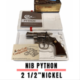 COLT PYTHON 2 1/2 NICKEL NIB - 1 of 12