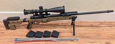 Accuracy International AT folder- FDE - 4 mags, accessories, like new condition - Image 1 of 13
