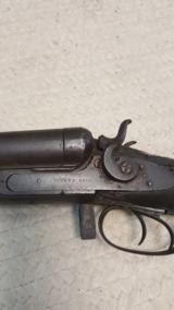 RARE English stock Parker Bros 10 guage under lifter hammer gun made in 1878 - 2 of 13