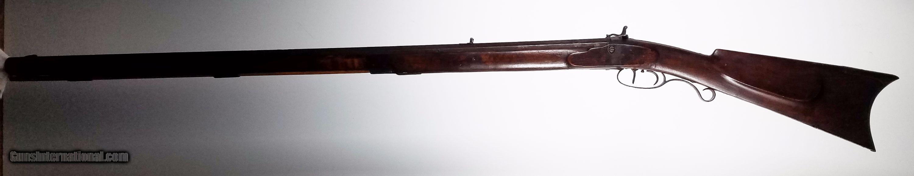 Circa 1830 J And S Hawken Full Stock Plains Rifle