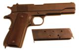 Remington Rand, M1911 A1, 1944 semi-automatic, U.S. PROPERTY, ID to Clemens Caldwell- 1 of 3