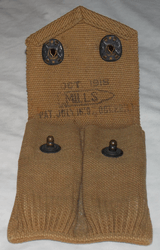 U.S. Army WW1Pouch for two 1911 .45 caliber pistol magazines - 3 of 6