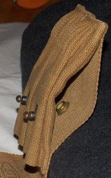 U.S. Army WW1Pouch for two 1911 .45 caliber pistol magazines - 6 of 6