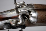 Stephen Grant Damascus, Side Lever, 12 ga. Rebounding Hammergun with exquisite wood. - 11 of 13