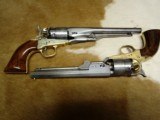 2 Very Nice Pietta Revolvers. 1851 Navy and an 1860 Navy. With Presentation Box and Holsters. - 1 of 1