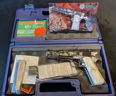 1911 GOVERNMENT RARE LIMITED COLT PREMIER PRESIDENTE .38 SUPER
140 OF 200 5 INCH BARREL