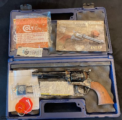 Colt Tom Threepersons Single Action Army 45 Colt (Long Colt) Revolver 5.5