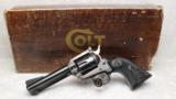 1974 Colt 4.4" New Frontier Dual Cylinder 22/22 Magnum in Box - 1 of 12