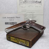 1957 Nickel Colt Super 38 with Box/Archive Letter - 1 of 15