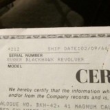 Ruger Blackhawk, 41 Magnum 3 Screw,1965 - 15 of 15