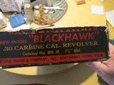 Ruger New Model Blackhawk ,30 Carbine Like New 1973 - 12 of 14