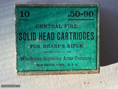 WINCHESTER
50-90 CARTRIDGES box only