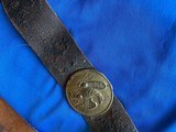 CIVIL WAR CARTRIDGE POUCH AND STRAP STAMPED OHIO - 3 of 10