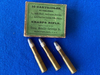 SHARPS RIFLE CARTRIDGE 40-70 BOTTLENECK