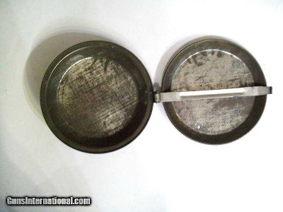 US Military Round Meat Tin Pre-WWI 1900-1916