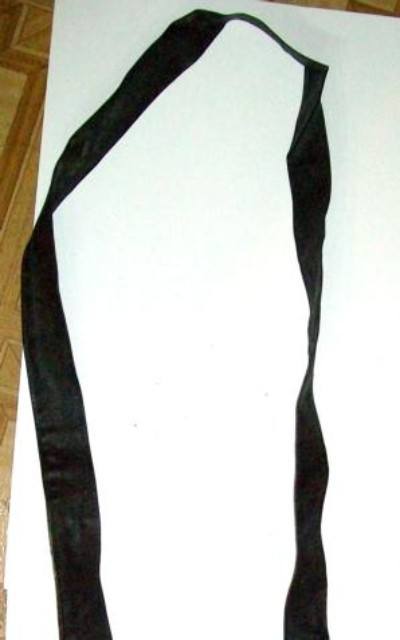 Reenactors Reproduction Black Tarred Haversack with Unpainted Canvas Inner Bag - Image 1 of 1