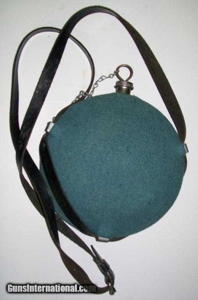 U. S. Model 1858 regulation smoothside canteen Reproduction Sky Blue Wool Cover