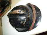 Russian WWII Milita/Fireman Helmet with liner and chin strap. - 1 of 1