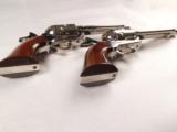 One Pair of Uberti Cattleman 5 1/2" Single Action Army Pistols in Nickel Finish! - 6 of 9