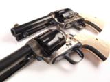 One Pair of Uberti Cattleman First Issue 4 3/4" .44-40 Single Action Army Pistols in Case Hardened Blue Finish! - 7 of 9