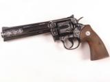 Engraved Colt Python 6" .357 Double Action Revolver! - 2 of 15