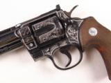 Engraved Colt Python 6" .357 Double Action Revolver! - 3 of 15