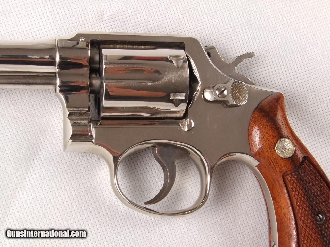 Smith And Wesson Model 10-5 Nickel Plated .38spl Revolver!