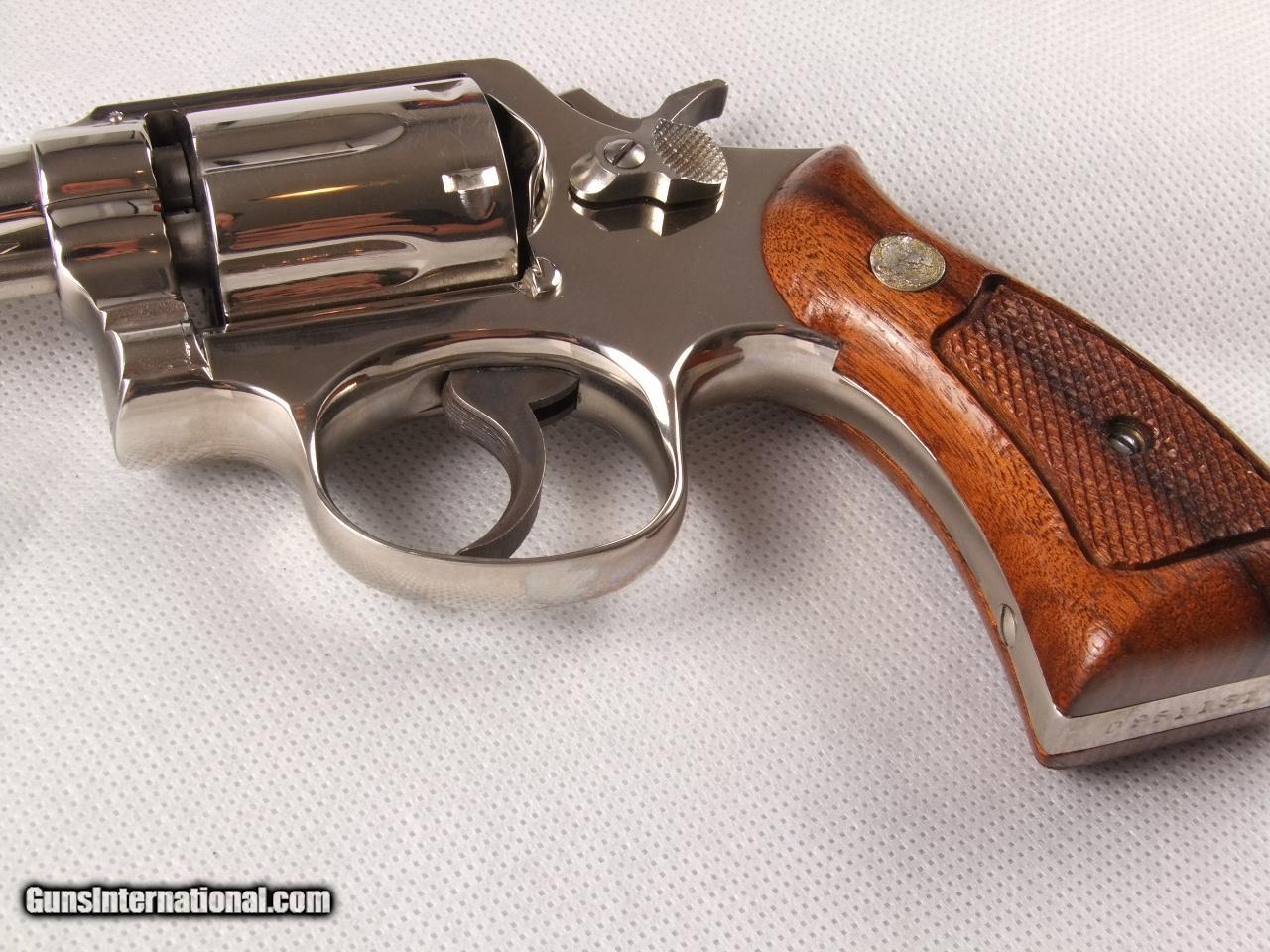 Smith and Wesson Model 10-5 Nickel Plated .38spl Revolver!