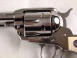 Unfried Ruger Vaquero .45 LC 5 1/2" Stainless Steel Revolver with Factory Faux Ivory Grips w/Medallions! - 3 of 14
