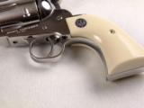 Unfried Ruger Vaquero .45 LC 5 1/2" Stainless Steel Revolver with Factory Faux Ivory Grips w/Medallions! - 4 of 14