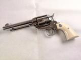 Unfried Ruger Vaquero .45 LC 5 1/2" Stainless Steel Revolver with Factory Faux Ivory Grips w/Medallions! - 2 of 14