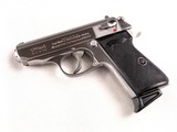 Walther Interarms PPK/S Stainless Steel .380 Semi-Automatic Pistol with Factory Case and Papers! - 3 of 15